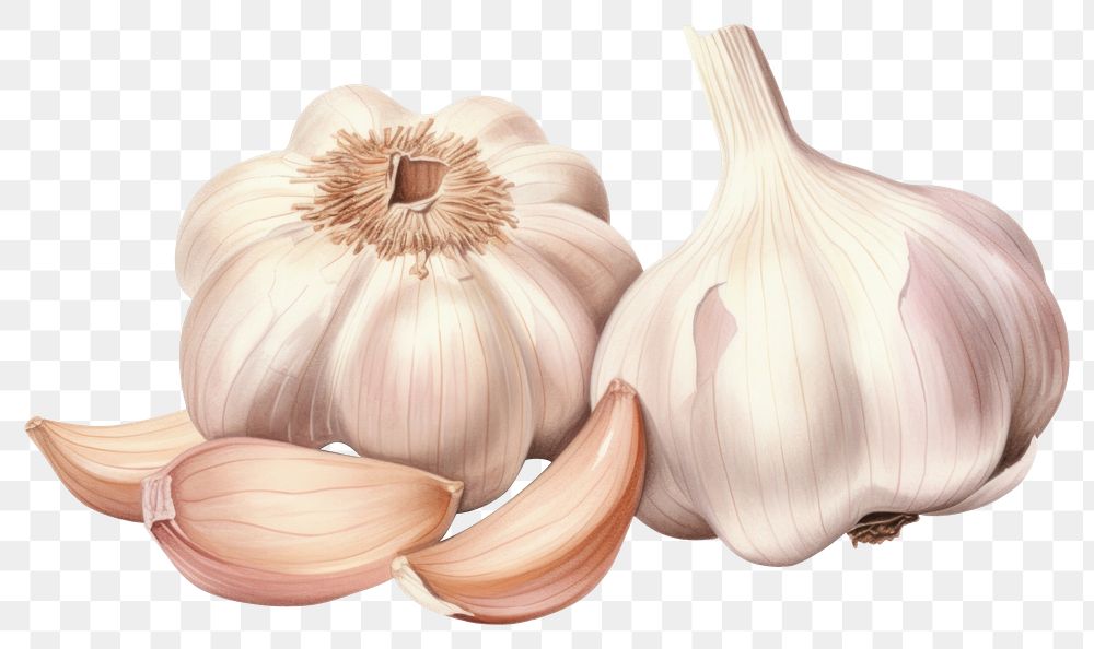 PNG Vegetable garlic plant food. AI generated Image by rawpixel.