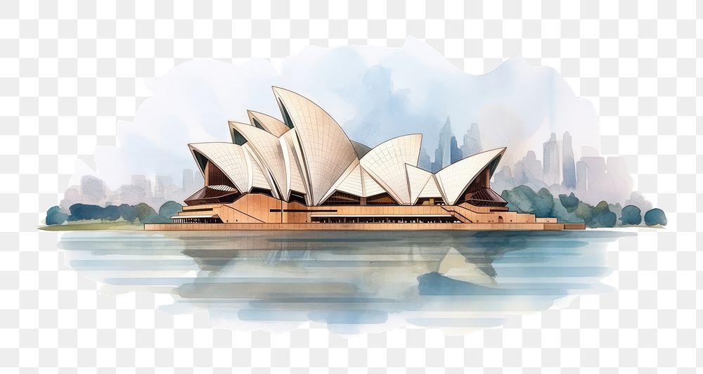 PNG Sydney opera house architecture cityscape outdoors. 