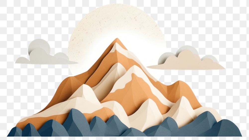 PNG  Mountain outdoors nature stratovolcano. AI generated Image by rawpixel.