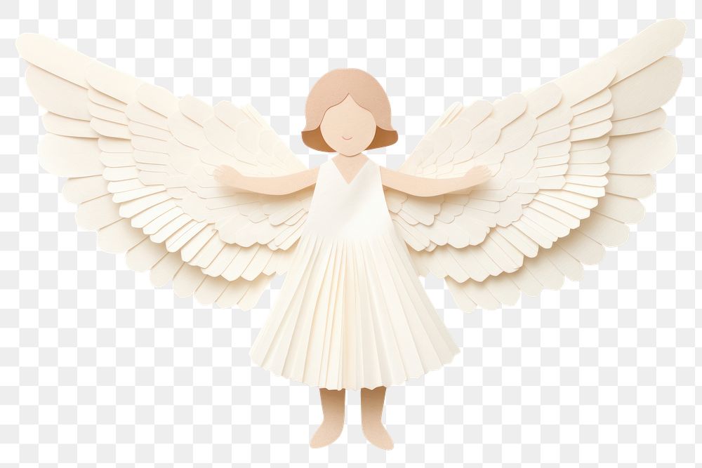 PNG  Angel white toy white background. AI generated Image by rawpixel.