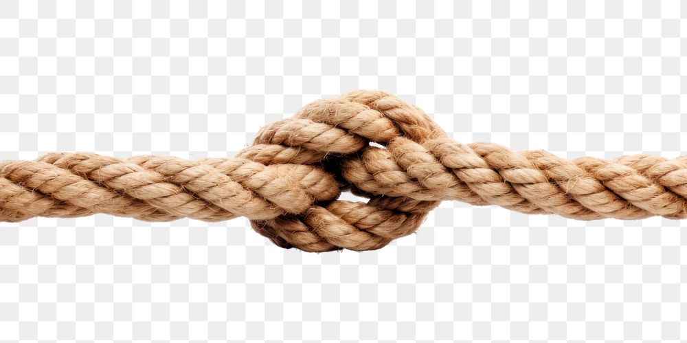 PNG Rope knot white background durability. AI generated Image by rawpixel.