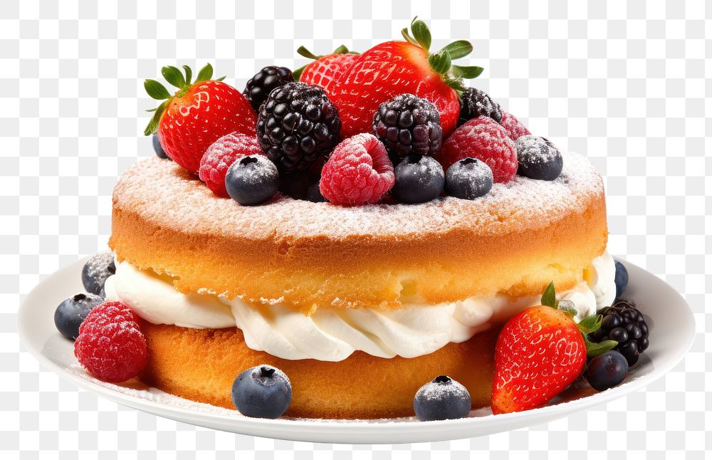 PNG Cream food cake blueberry. AI generated Image by rawpixel.