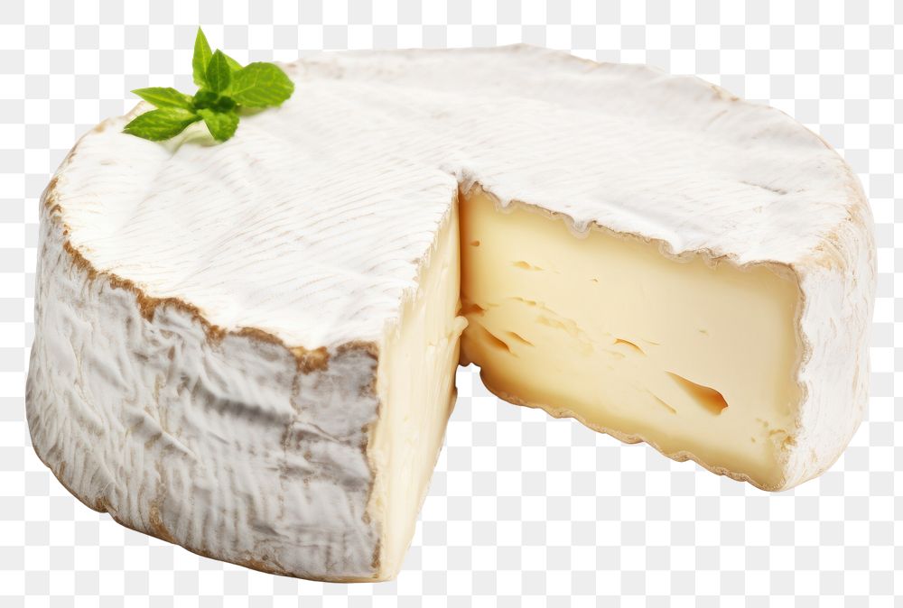 PNG Brie cheese food parmigiano-reggiano white background. AI generated Image by rawpixel.