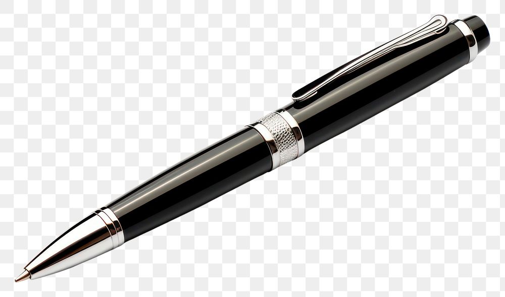 PNG A Ball point pen metal black  