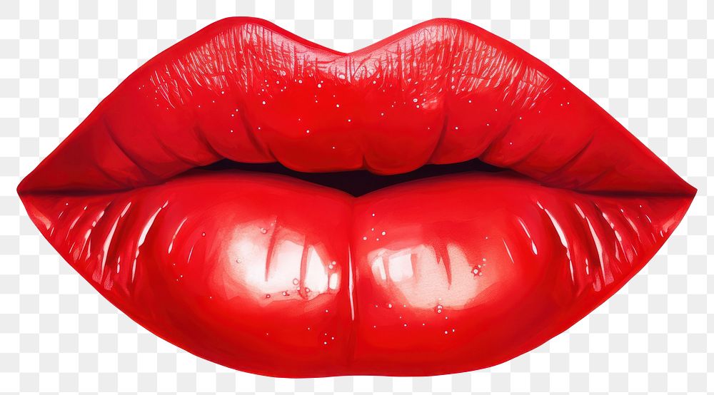 PNG Lipstick red white background freshness. 