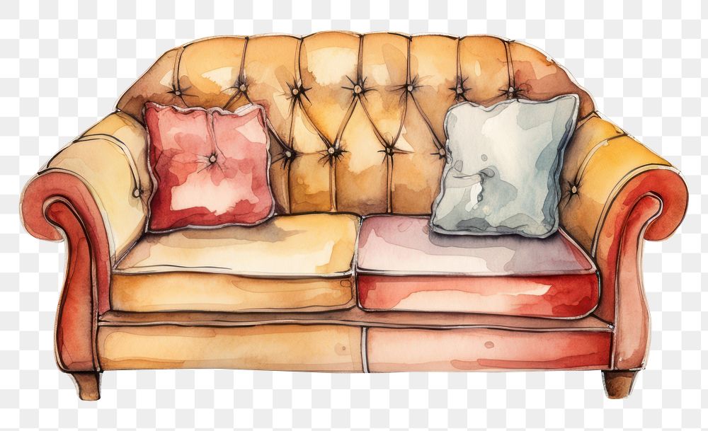 PNG  Sofa furniture chair sofa. AI generated Image by rawpixel.