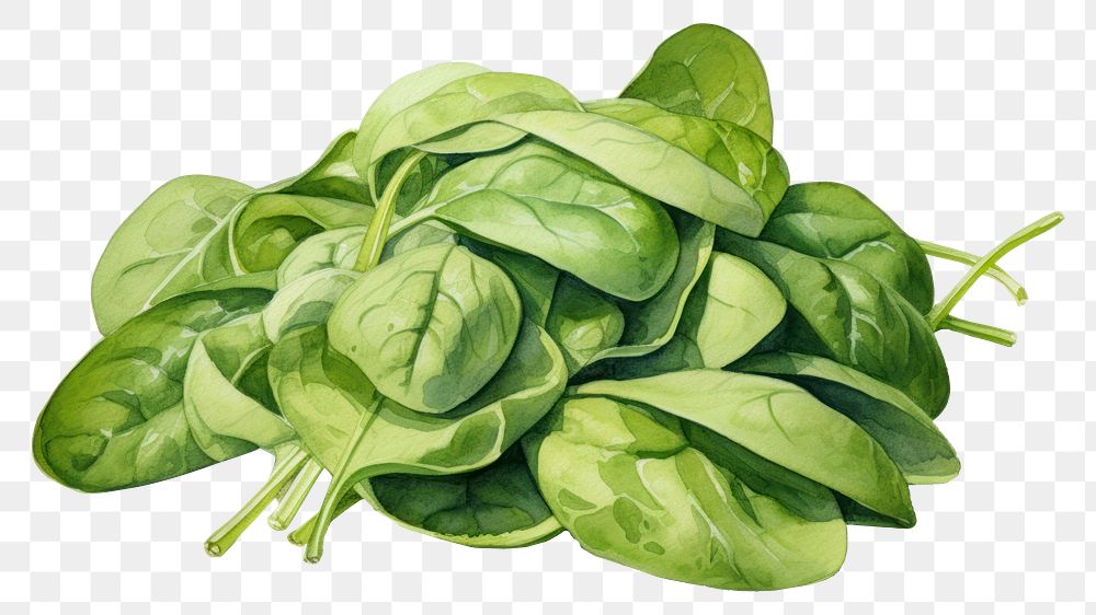 PNG Spinach vegetable plant green. AI generated Image by rawpixel.