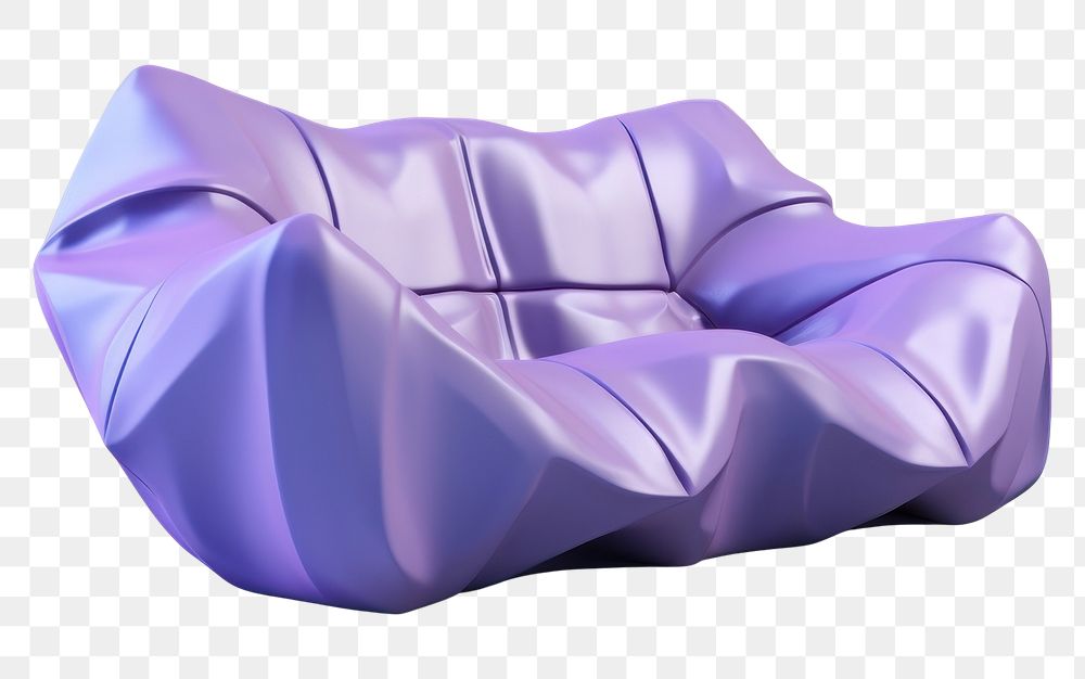 PNG  Furniture crumpled cushion folded. AI generated Image by rawpixel.