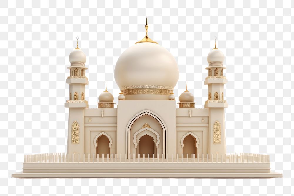 PNG  Eid Mubarak architecture building dome. AI generated Image by rawpixel.