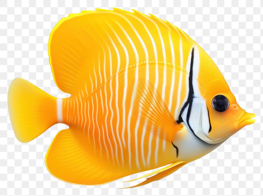 PNG Agel butterfly fish animal white background pomacentridae. AI generated Image by rawpixel.