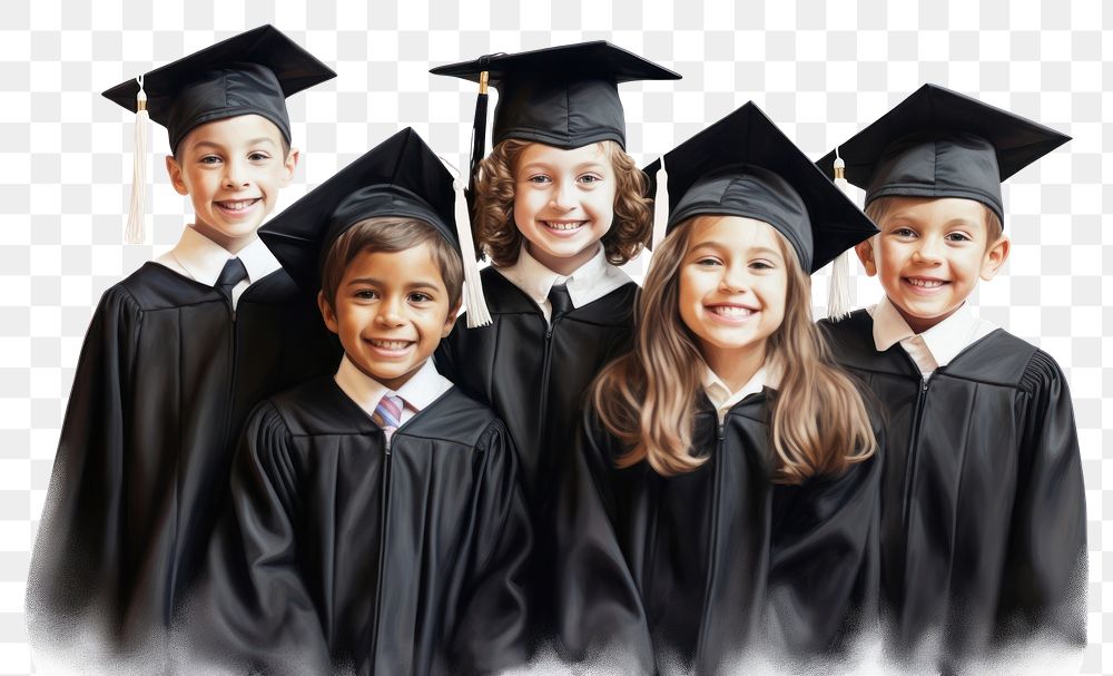 PNG Kids graduation student adult intelligence. AI generated Image by rawpixel.