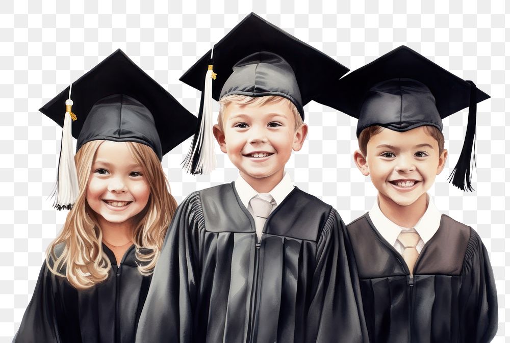 PNG Kids graduation student adult intelligence. AI generated Image by rawpixel.