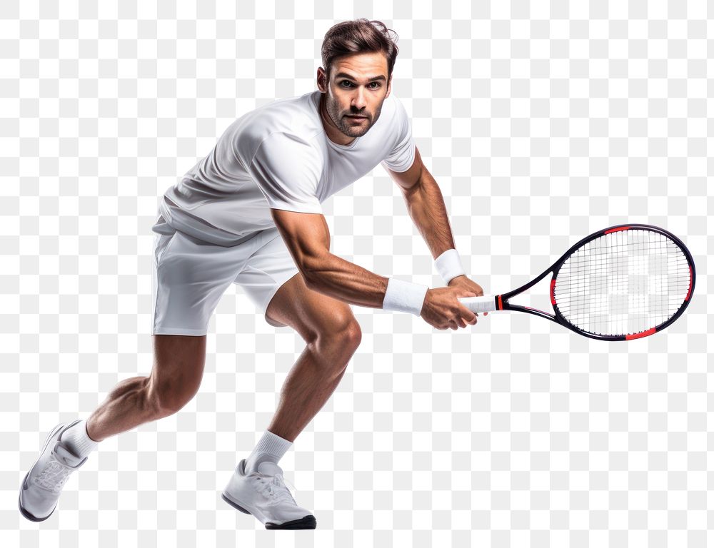 PNG Young Caucasian man tennis footwear sports. AI generated Image by rawpixel.