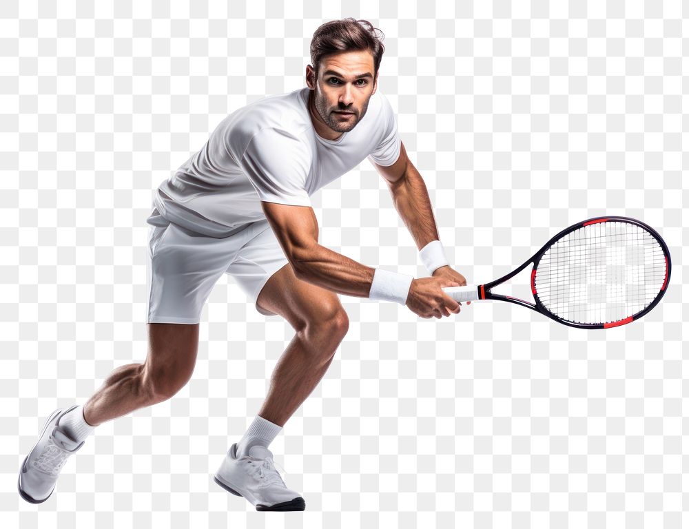 PNG Young Caucasian man tennis footwear sports. 