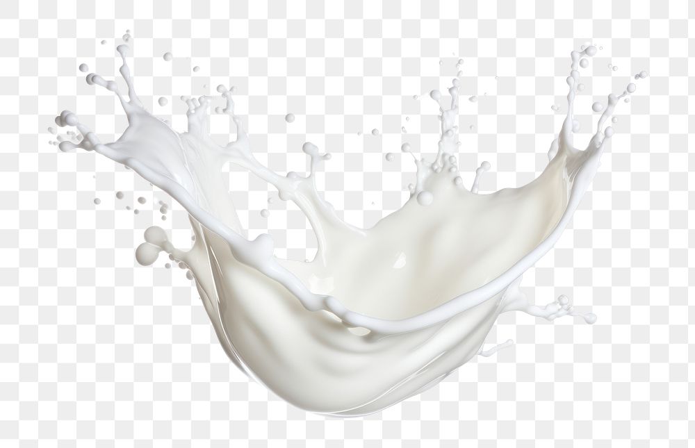 PNG Milk splash milk white white background