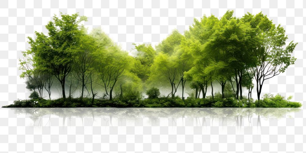PNG Green Trees forest green tree. AI generated Image by rawpixel.