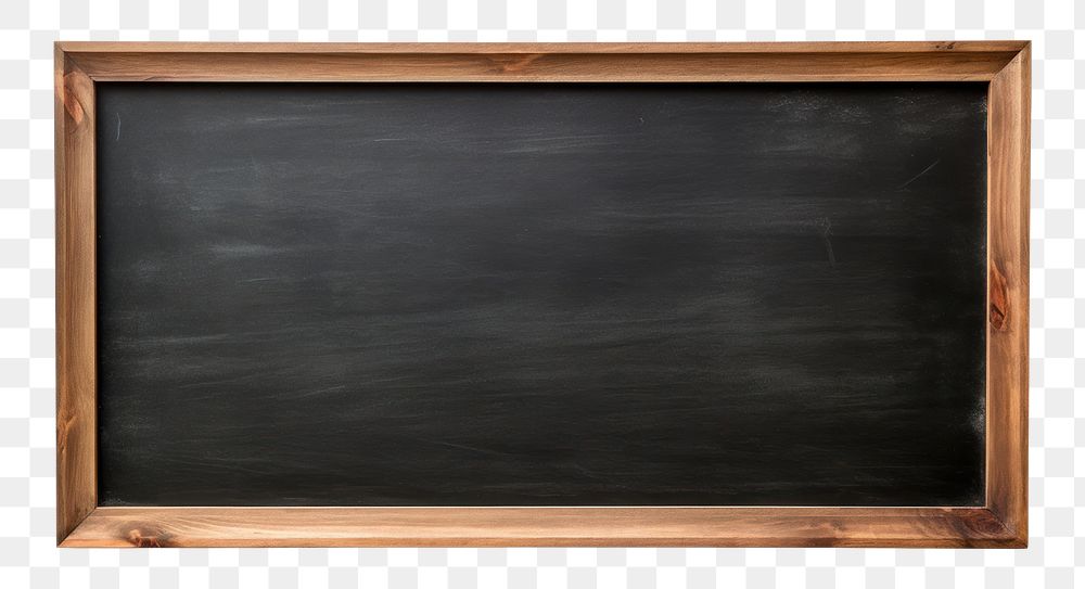 PNG Wood framed empty black chalkboard backgrounds blackboard  