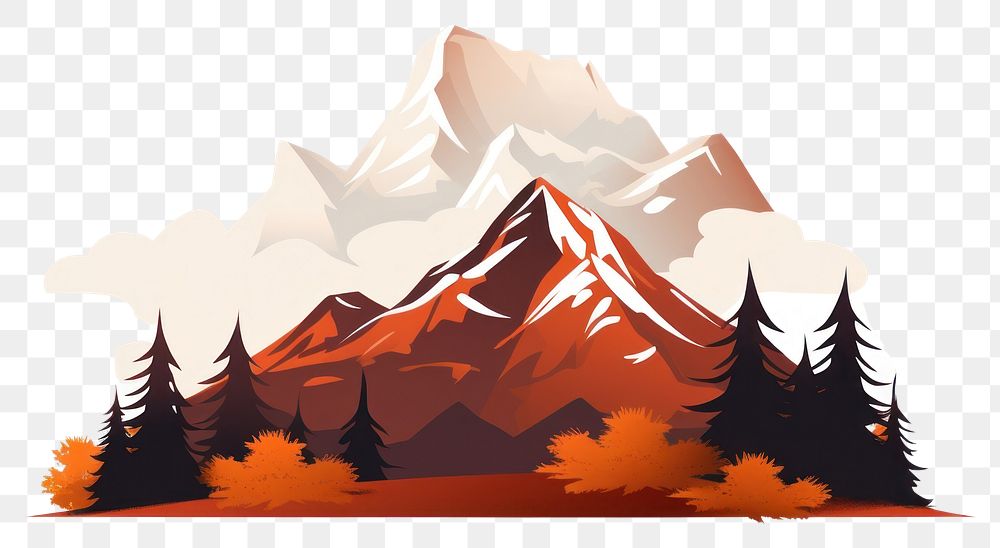 PNG  Mountain landscape outdoors nature. AI generated Image by rawpixel.