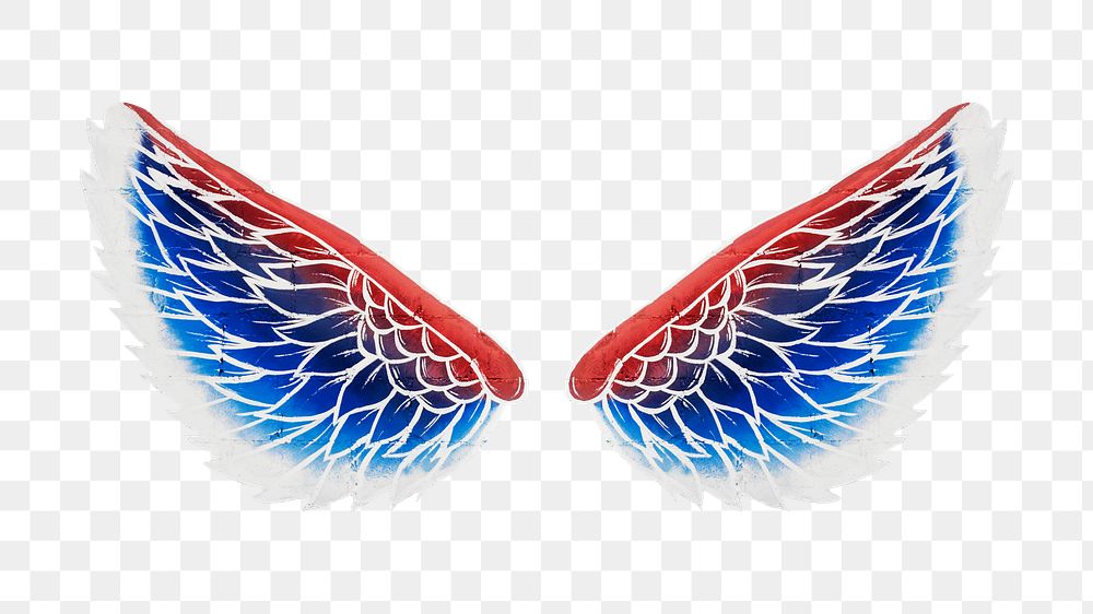 Angel wings png sticker, transparent background