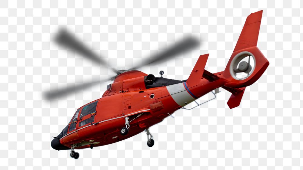 Coast guard helicopter png vehicle, transparent background