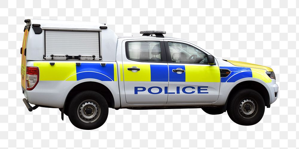 Police car png vehicle, transparent background