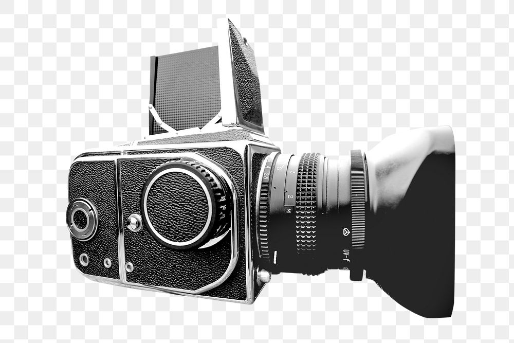 Analog camera png, transparent background