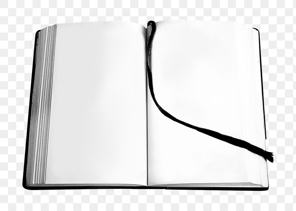 Open book png, transparent background