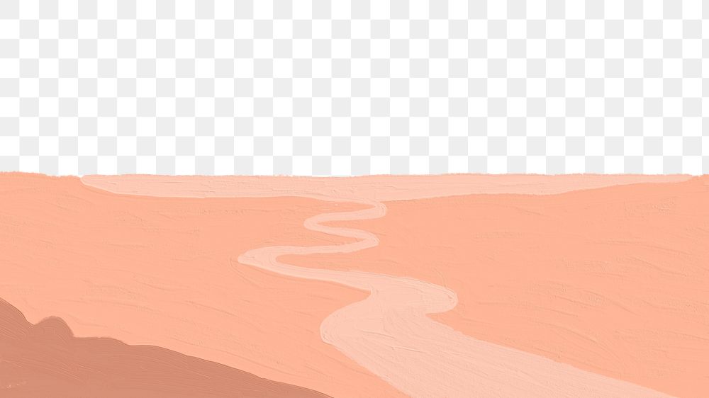 Abstract river png border transparent background