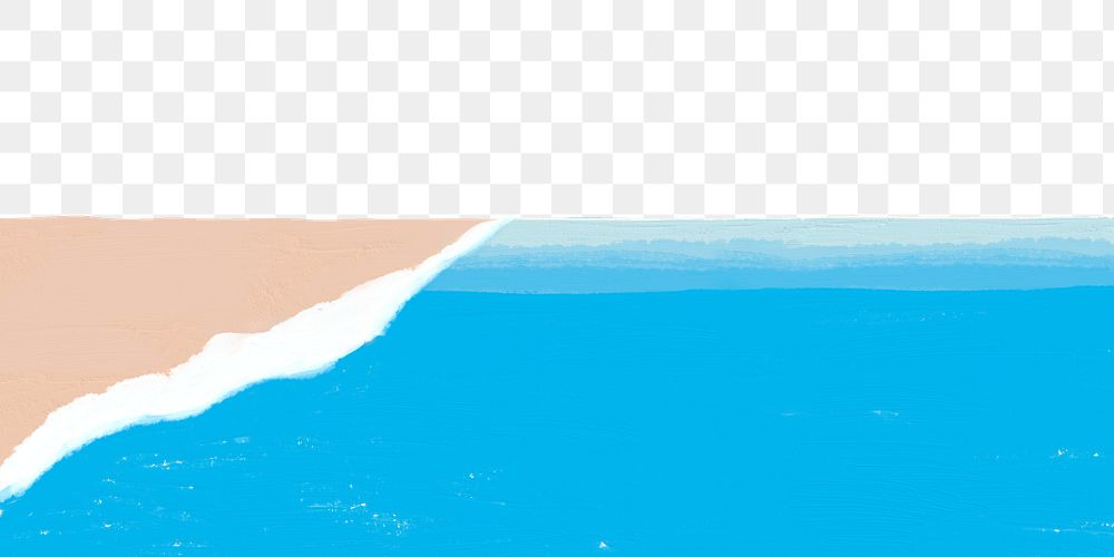 Beach png border transparent background