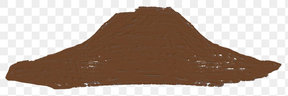 Brown mountain png transparent background