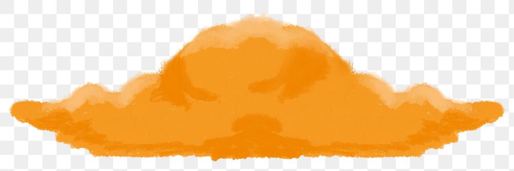 Painted cloud png transparent background