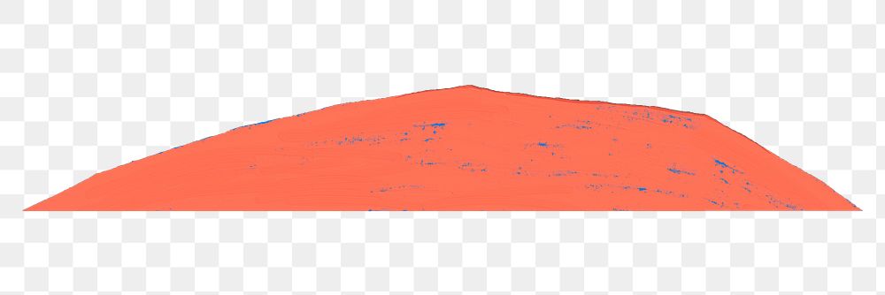 Orange mountain png transparent background