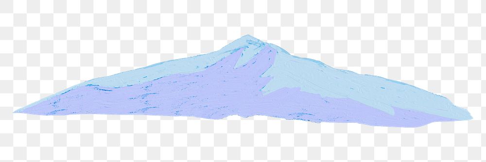 Icy mountain png transparent background