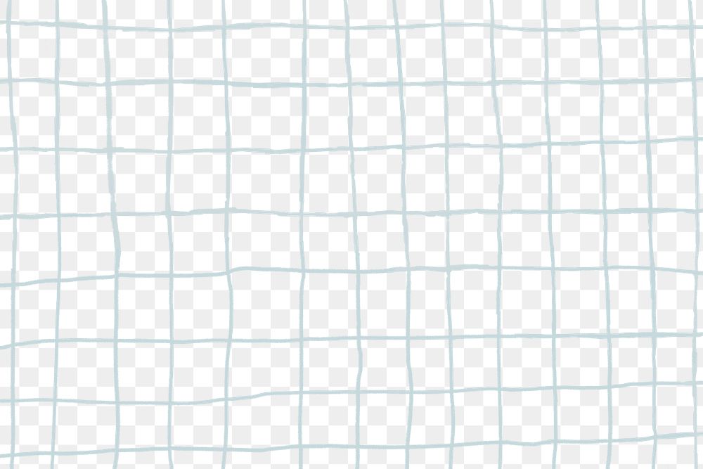 Blue grid png doodle overlay, transparent background