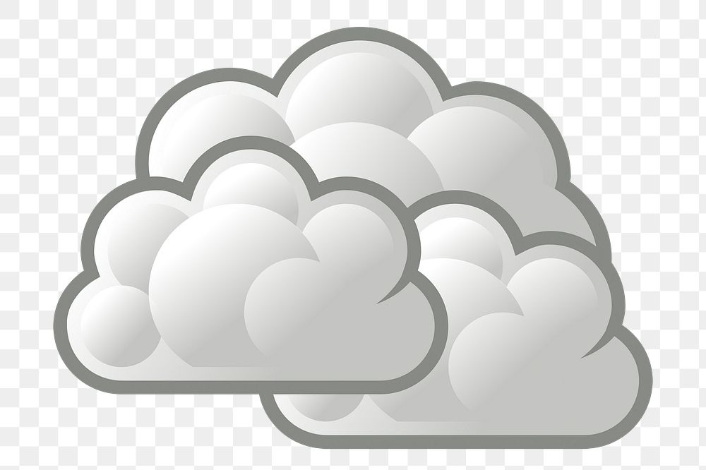 Cloud png illustration, transparent background. Free public domain CC0 image.