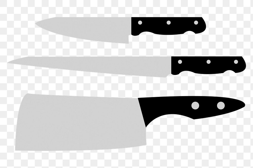 Knives png illustration, transparent background. Free public domain CC0 image.