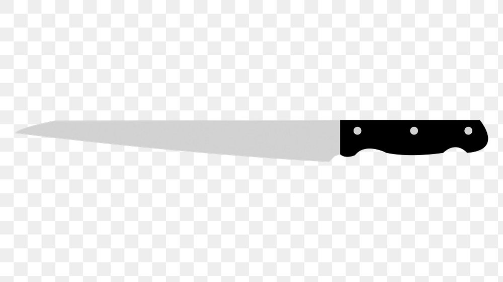Knife png illustration, transparent background. Free public domain CC0 image.