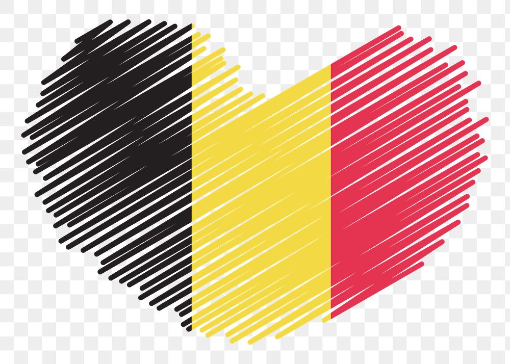 Germany heart png sticker, transparent background. Free public domain CC0 image.