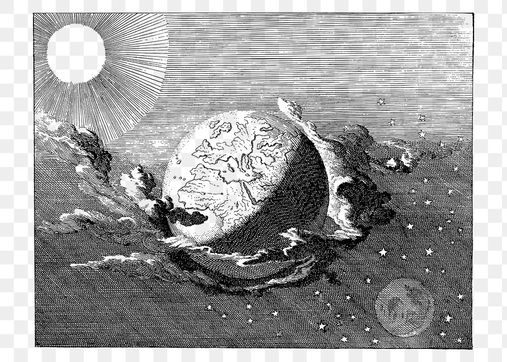 Planet Earth  png clipart illustration, transparent background. Free public domain CC0 image.