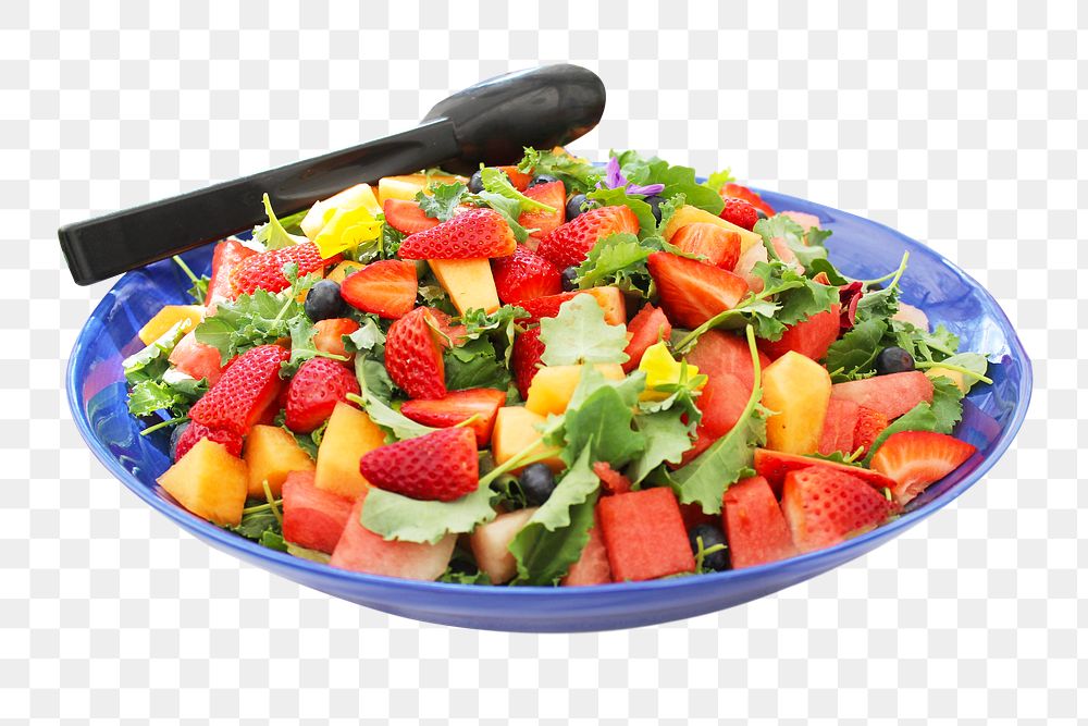 Fruit salad png food sticker, transparent background
