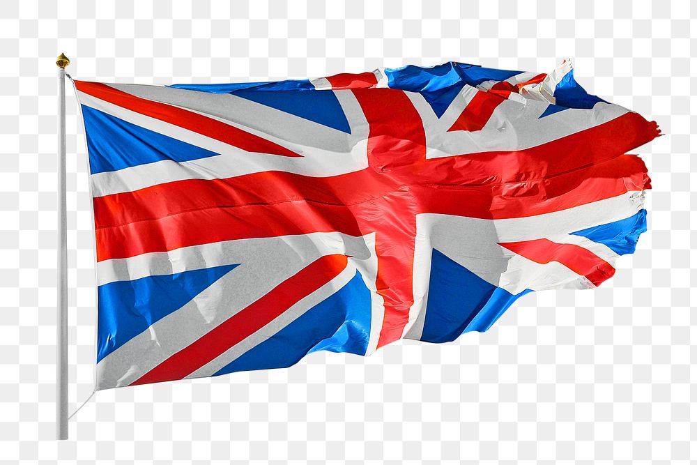 United Kingdom flag png, transparent background