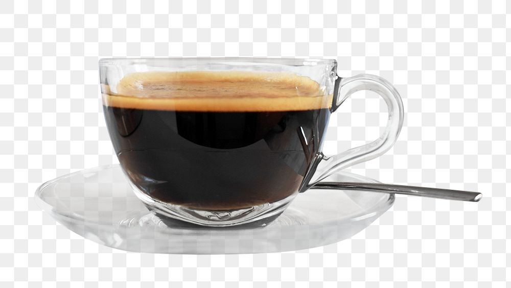 Hot Americano coffee png, transparent background