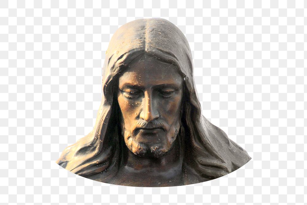 Jesus Christ statue png, transparent background