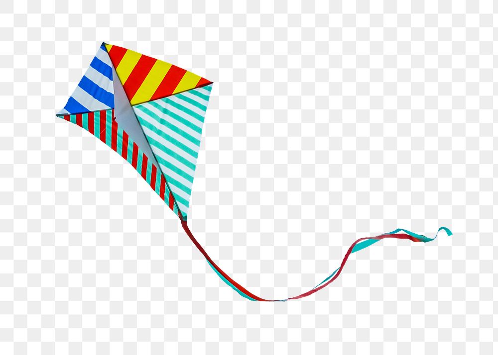 Flying kite png, transparent background
