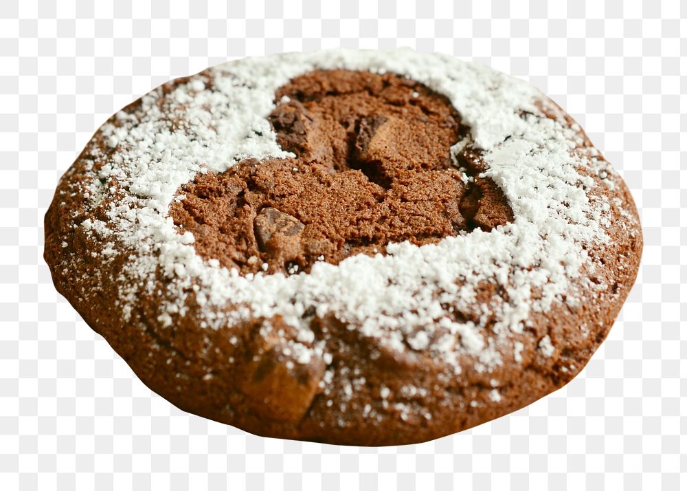 Homemade chocolate cookie png, transparent background