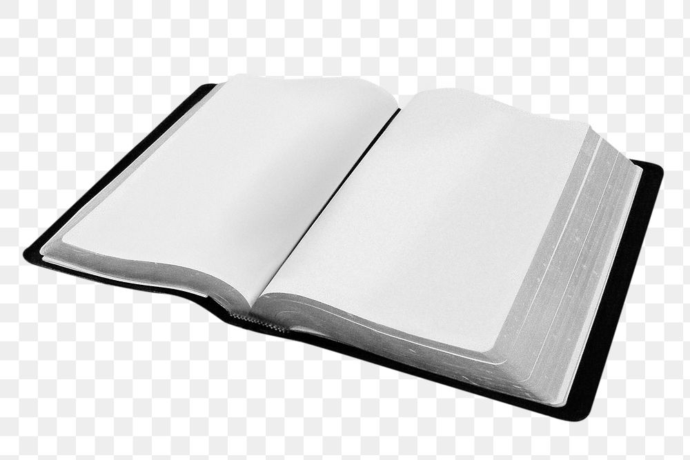 Open book png, transparent background