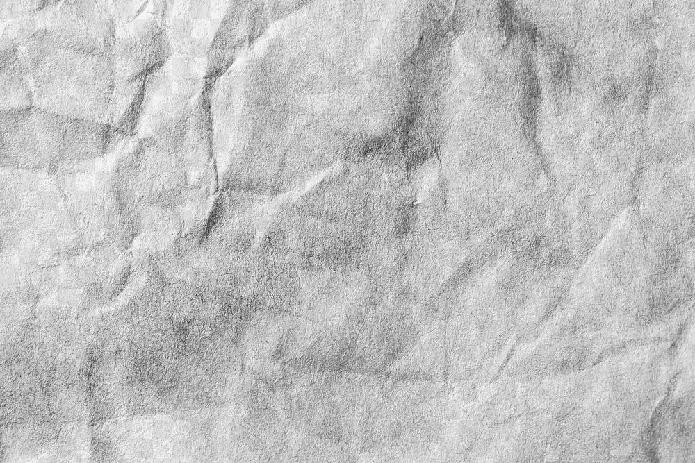 Crumpled paper png texture, transparent background