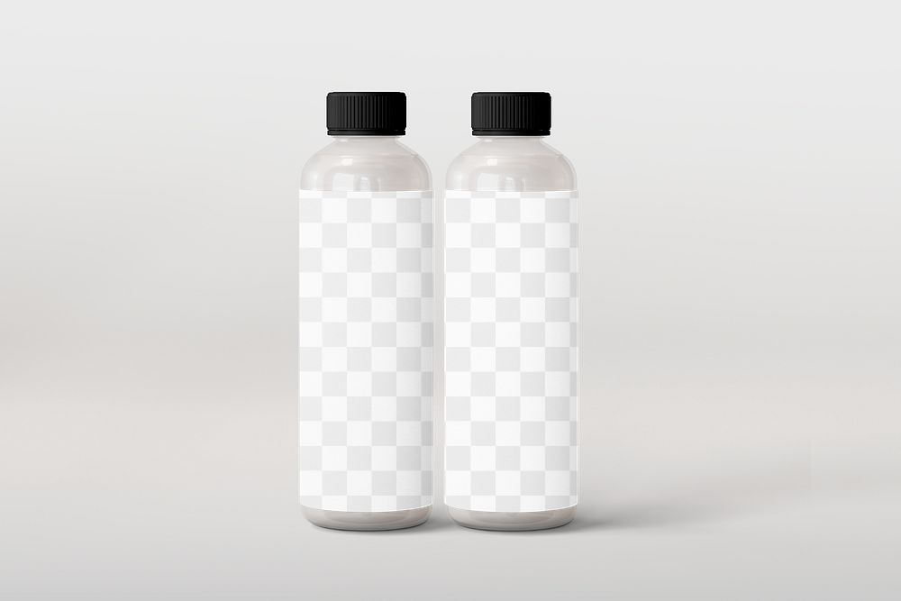 Water bottle  png mockup, transparent design