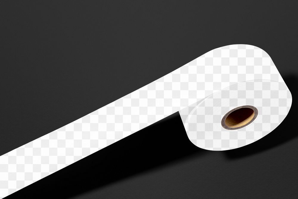 Duct tape png mockup, transparent office stationery