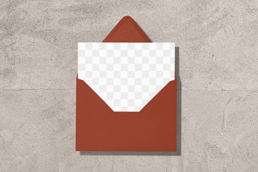 Invitation card png transparent mockup